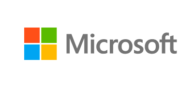 The logo of Microsoft.